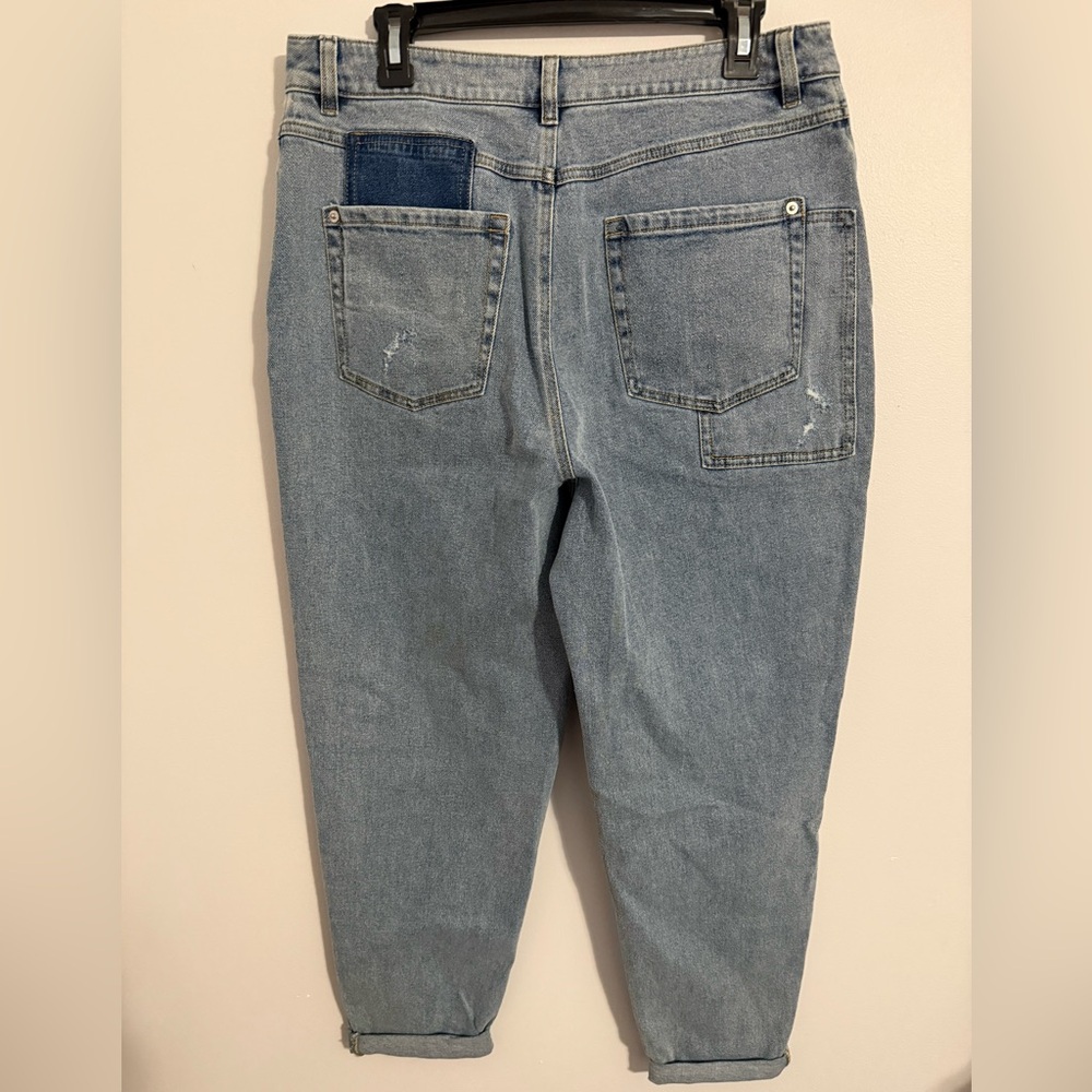 INC International Concepts Blue Patchwork Ankle J… - image 4